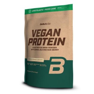 Rastlinný bielkovinový nápoj v prášku BIOTECH USA 500g, vanilkový koláč, vegan